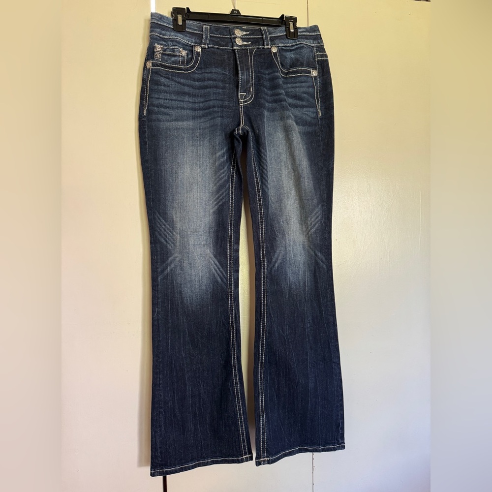 Miss Me Blue Denim Curvy Boot Jeans